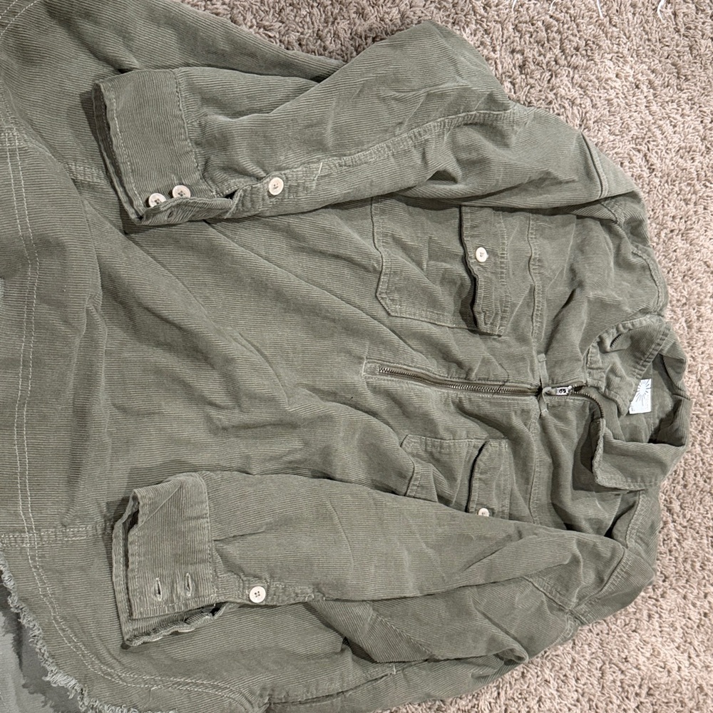 Offline aerie Olive Green women’s corduroy shirt